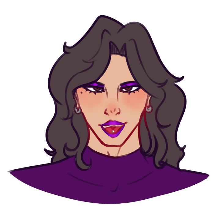 Flat color bust of an oc